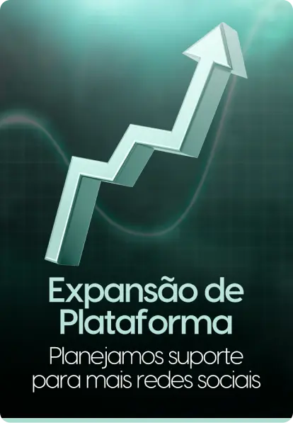 Expansão de Plataforma: planejamos suporte para mais redes sociais